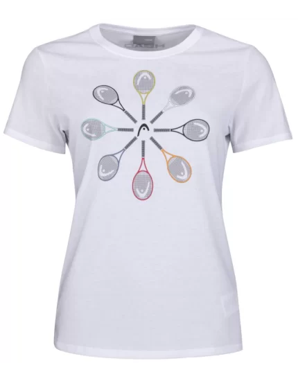 Head RACQUET T-Shirt White G - tennis t-shirt