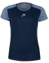 Head Sammy T-Shirt G Dark Blue Infinity Blue - girls tennis tshirt