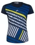 Head Sammy T-Shirt G Dark Blue Print Vision - girl tennis tshirt