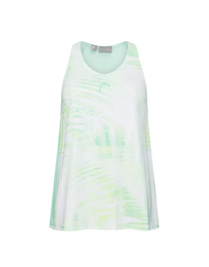 Head AGILITY Tank Top Pastel Green Print Vision - girls tennis t-shirt