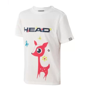 Head Maria T-Shirt G White - girl's tennis t-shirt