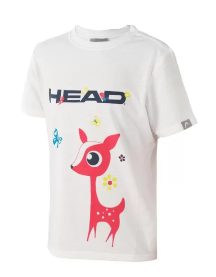 Head Maria T-Shirt G White - girl's tennis t-shirt