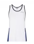 Head Club Tank Top G White Royal Blue - girl's tennis top shirt