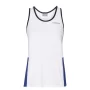 Head Club Tank Top G White Royal Blue - girl's tennis top shirt
