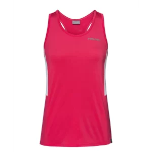 Head Club Tank Top G Magenta - girl's tennis top shirt