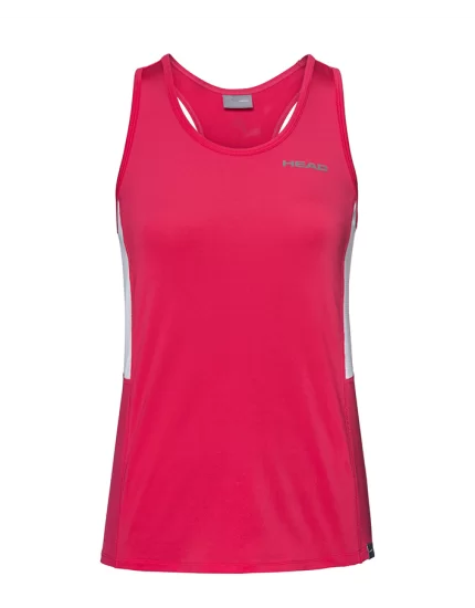 Head Club Tank Top G Magenta - girl's tennis top shirt