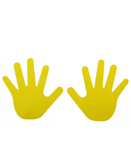Pro's Pro Hand Shape Floor Markers Yellow - pair