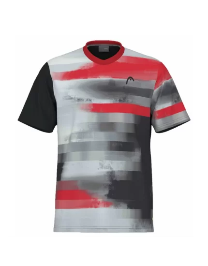 Head TOPSPIN T-Shirt Boy Black Print Vision - boy's tennis t-shirt