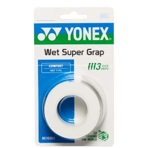 Yonex Wet Super Grap White 3 Pack - over grip