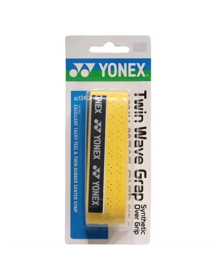 Yonex Twin Wave Grap Yellow - synthetic over grip