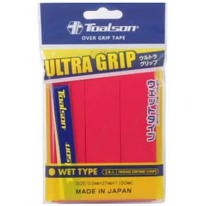 Toalson Ultra Grip Neon Red (3 pcs.) - over grip tape