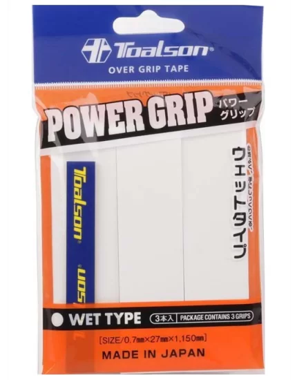 Toalson Power Grip White 3 Pack - overgrip