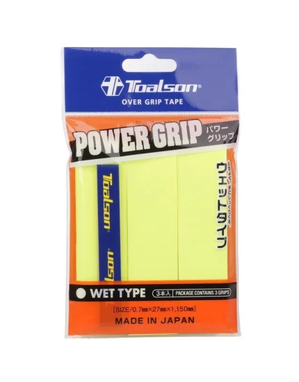 Toalson Power Grip Yellow (3 pcs.) - over grip tape