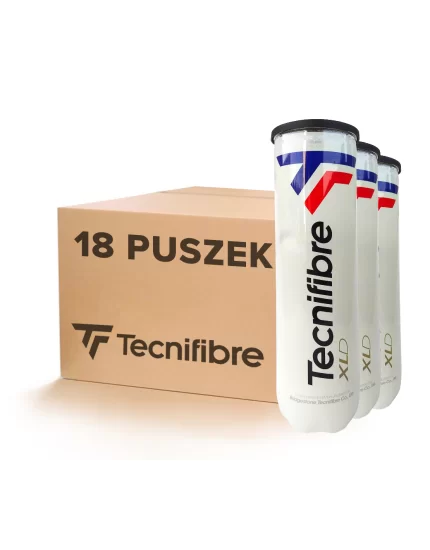 Tecnifibre XLD (4 szt.) - karton piłek tenisowych (18 puszek)
