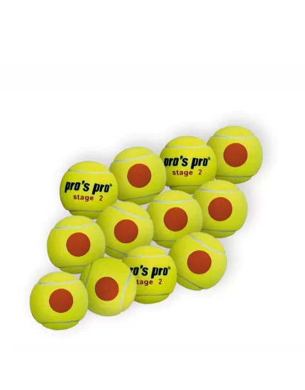 Pro's Pro Stage 2 Yellow Orange (12 pcs.) - tennis balls