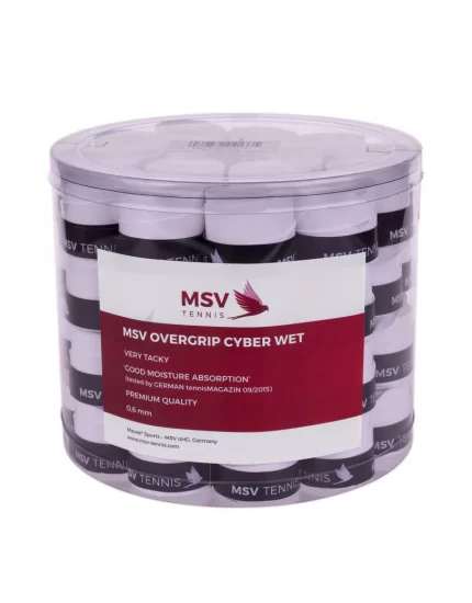 MSV Cyber Wet White (60 pcs.) -overgrip box