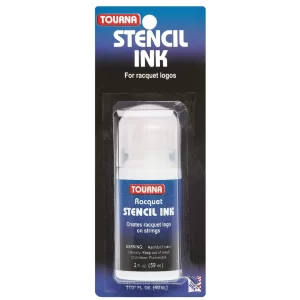 Tourna Racket Stencil Ink Red