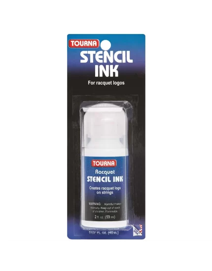 Tourna Racket Stencil Ink Black