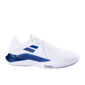 Babolat Propulse Fury 3 AC White Dark Blue - tennis shoes