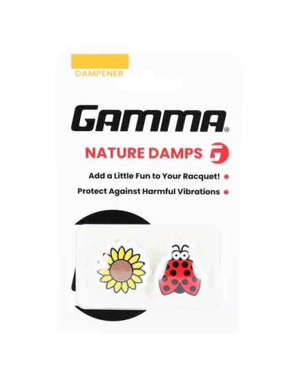 Gamma Nature Tennis Dampener Sunflower Lady Bug (2 pcs.)