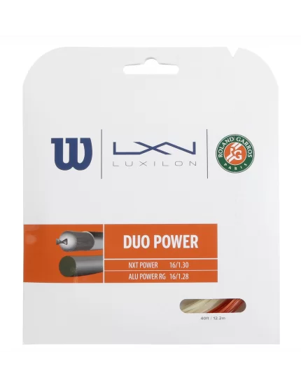 Wilson with Luxilon Duo Power Roland Garros - tennis string