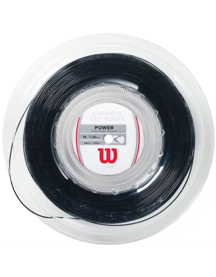 Wilson Synthetic Gut Power Black 200m - tennis string
