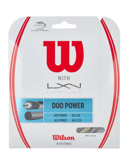Wilson with Luxilon Duo Power - tennis string