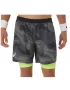 Asics Men Match Graphic 7in Short Carrier Grey - men's tennis short