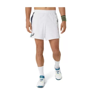 Asics Men Match 7in Short Brilliant White - mens tennis shorts