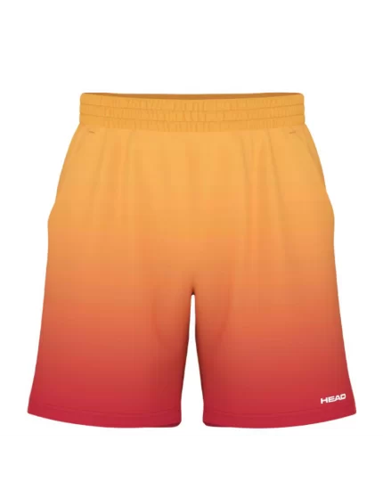 Head Power II Shorts Men Banana Red - men tennis shorts