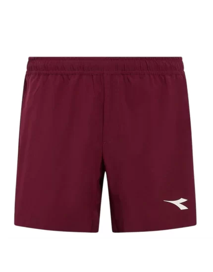 Diadora Shorts Icon Maroon Banner - tennis shorts