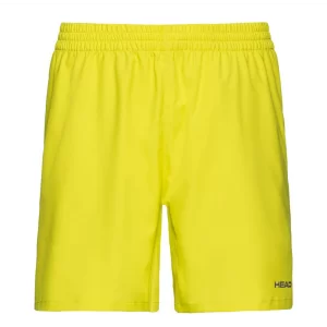 Head Club Shorts M Yellow - men's tennis shorts