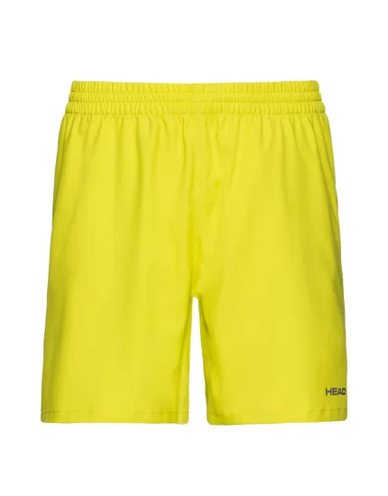 Head Club Shorts M Yellow - men's tennis shorts