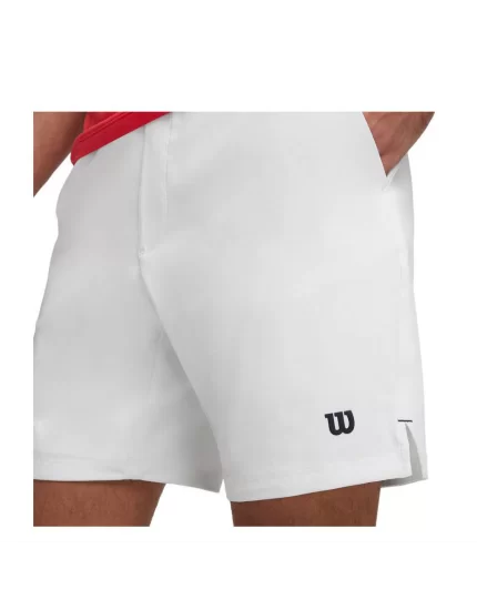 Wilson M Team 7 White - mens tennis shorts