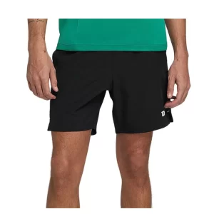 Wilson M Team 7 Black - mens tennis shorts