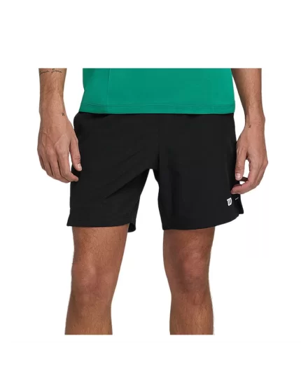 Wilson M Team 7 Black - mens tennis shorts