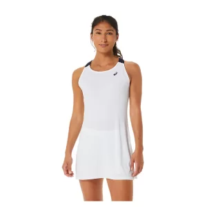 Asics Women Court Dress Brilliant White Midnight - tennis dress