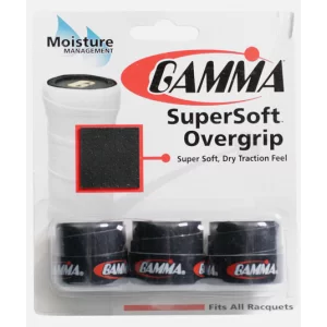 Gamma Super Soft Overgrip Black (3 pc.) - overgrip