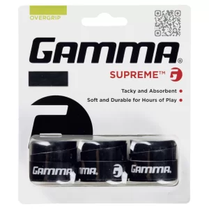 Gamma Supreme Black 3 Pack - overgrip