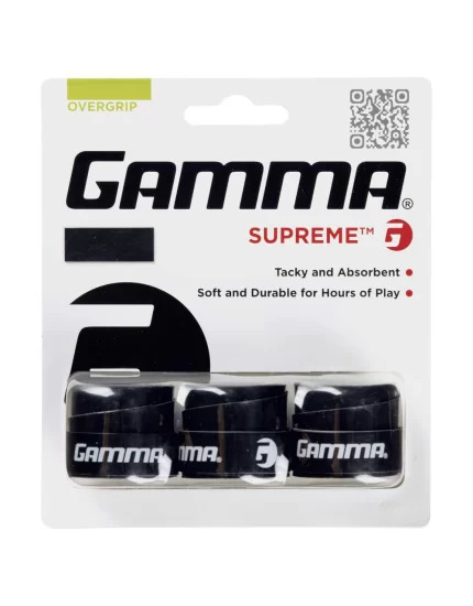Gamma Supreme Black 3 Pack - overgrip