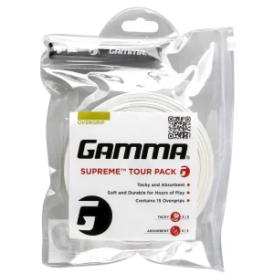 Gamma Supreme Tour Pack White (15 pcs.) - overgrip