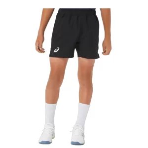 Asics Boys Tennis Short Performance Black - boys tennis shorts