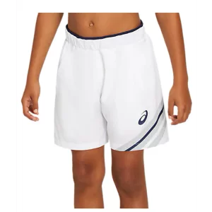 Asics Club B GPX Short Brilliant White - boy tennis short