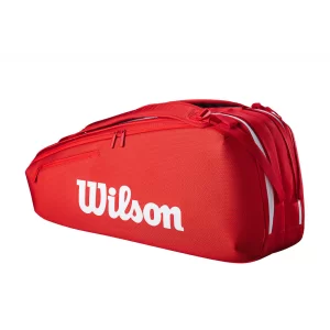 Wilson Super Tour Wilson Red Red 6PK 2025 - tennis bag