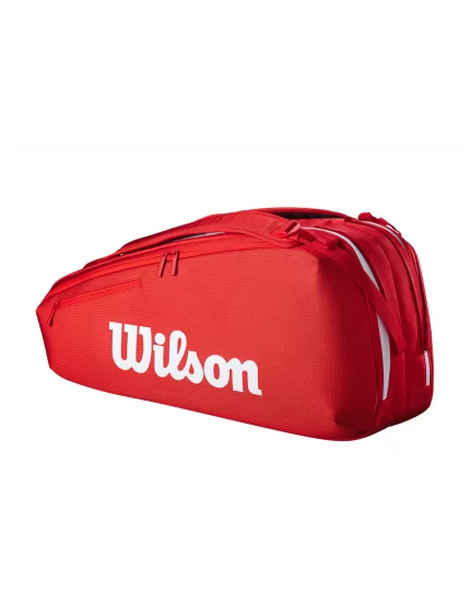 Wilson Super Tour Wilson Red Red 6PK 2025 - tennis bag