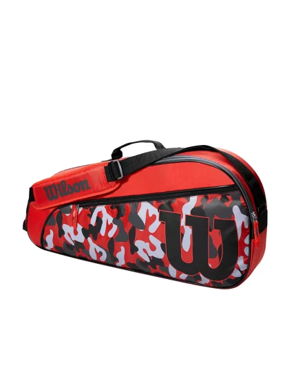 Wilson Junior Racketbag Red Grey Black - tennis bag