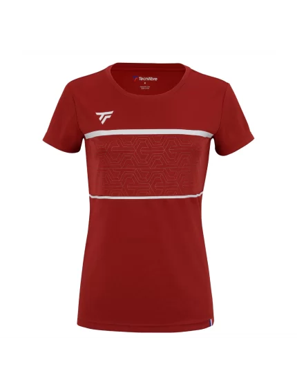 Tecnifibre Team Tech Tee Cardinal - girl shirt