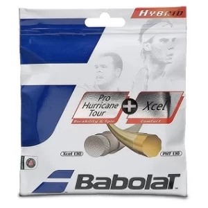 Babolat Pro Hurricane Tour  +  Xcel - hybrid string