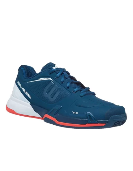 Wilson Rush Pro 2.5 Majolica Blue White Hot Coral Blue White Hot Coral - women tennis shoes