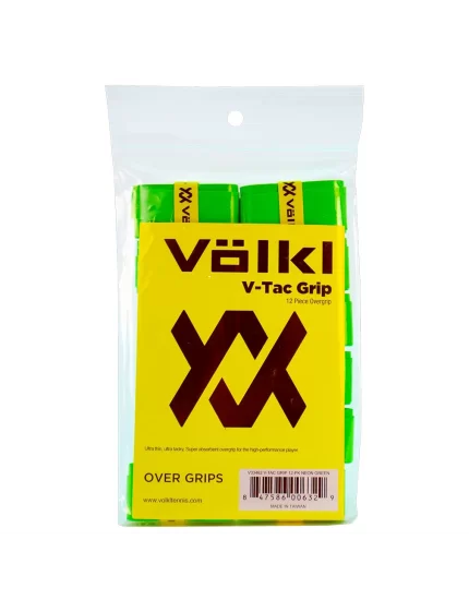 Volkl V-Tac Grip Neon Green (12 pcs.) - 12 piece overgrip